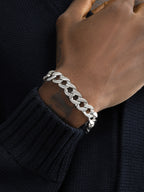 S925 Sterling Silver 13mm Thick Cuban Bracelet Pi-Mart
