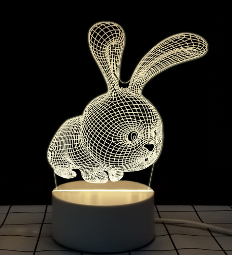 3D Table Night Lamp - SJB-DIAMOND ELITES
