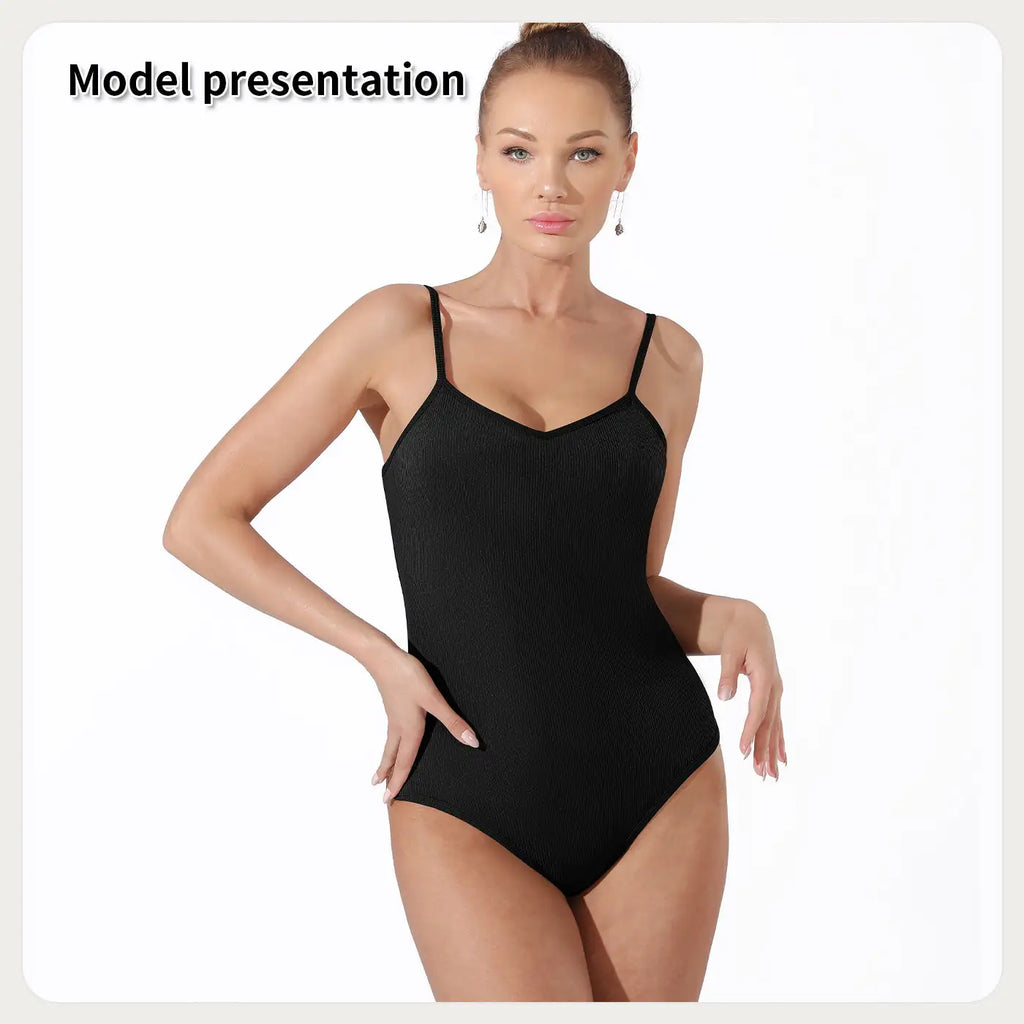 Women's Fashion Simple Solid Color Bodysuit - SJB-DIAMOND ELITES