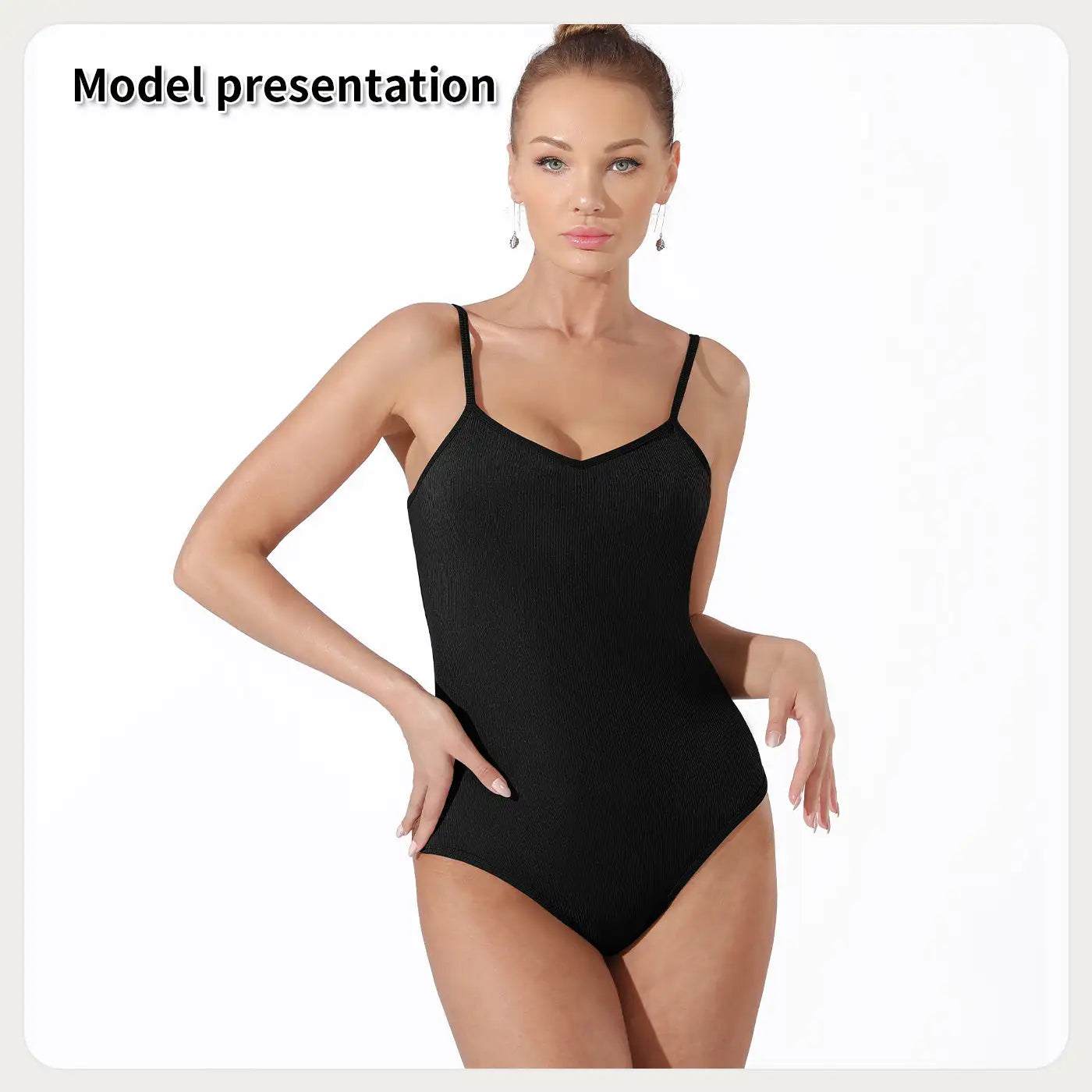Women's Fashion Simple Solid Color Bodysuit - SJB-DIAMOND ELITES