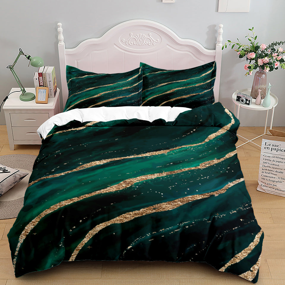 Bedding Home Textile Quilt Cover Three Piece Set Pi-Mart