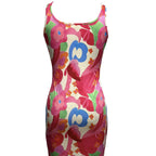 Ladies' Casual Printed Dress With Waist Cinching To Show Off Figure, U-neck Vest, Hip Hugging Dress - SJB-DIAMOND ELITES
