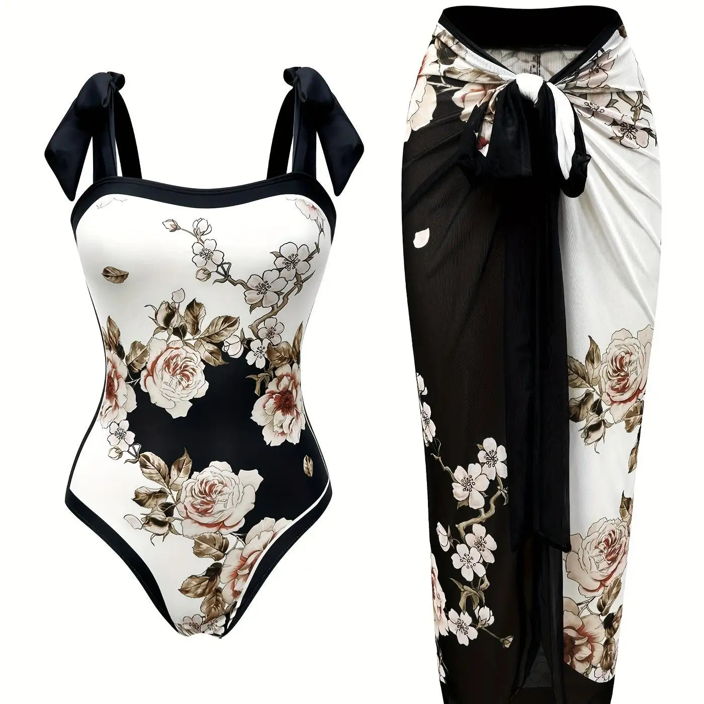 Women's Two-piece Casual Swimsuit P96 Black - SJB-DIAMOND ELITES
