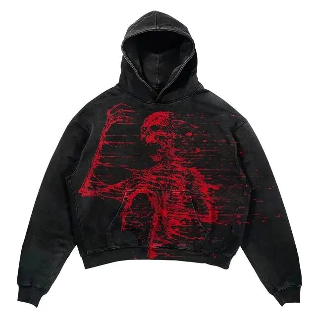 Punk Wind Ninja Printed Hoodies Pi-Mart