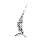 Elegant Crystal Butterfly Flower Ear Clips – Chic &amp; Feminine Statement Piece Pi-Mart