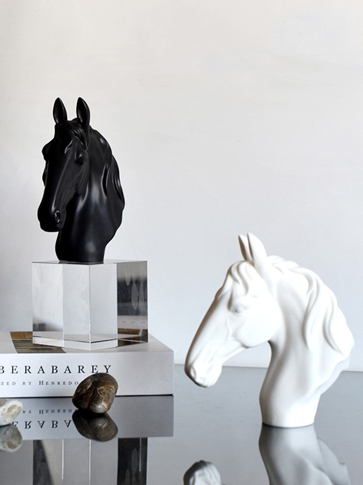 Horse Head Crystal Base Ornament Lootquake LLC
