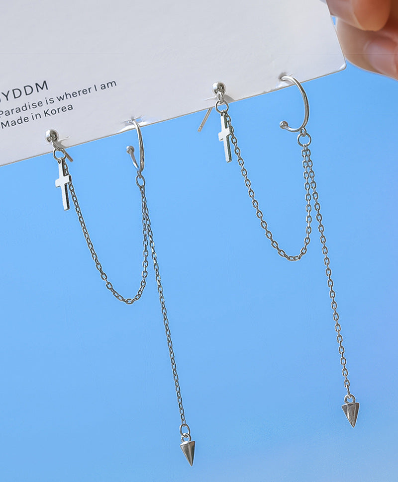 Single cross earring Pi-Mart