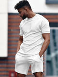 Men's Casual Short Sleeve T-Shirt Sports Suit Lootquake LLC