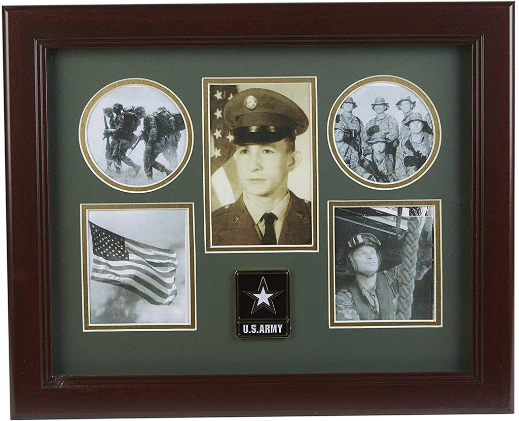 The Military Gift Store Products Frame Go Army Medallion 5-Picture Collage Frame. The Military Gift Store