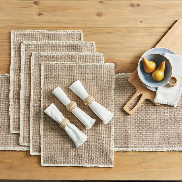 Better Homes & Gardens Natural Finish Woven Napkin Rings, Set of 4 EasyOptionXY LLC