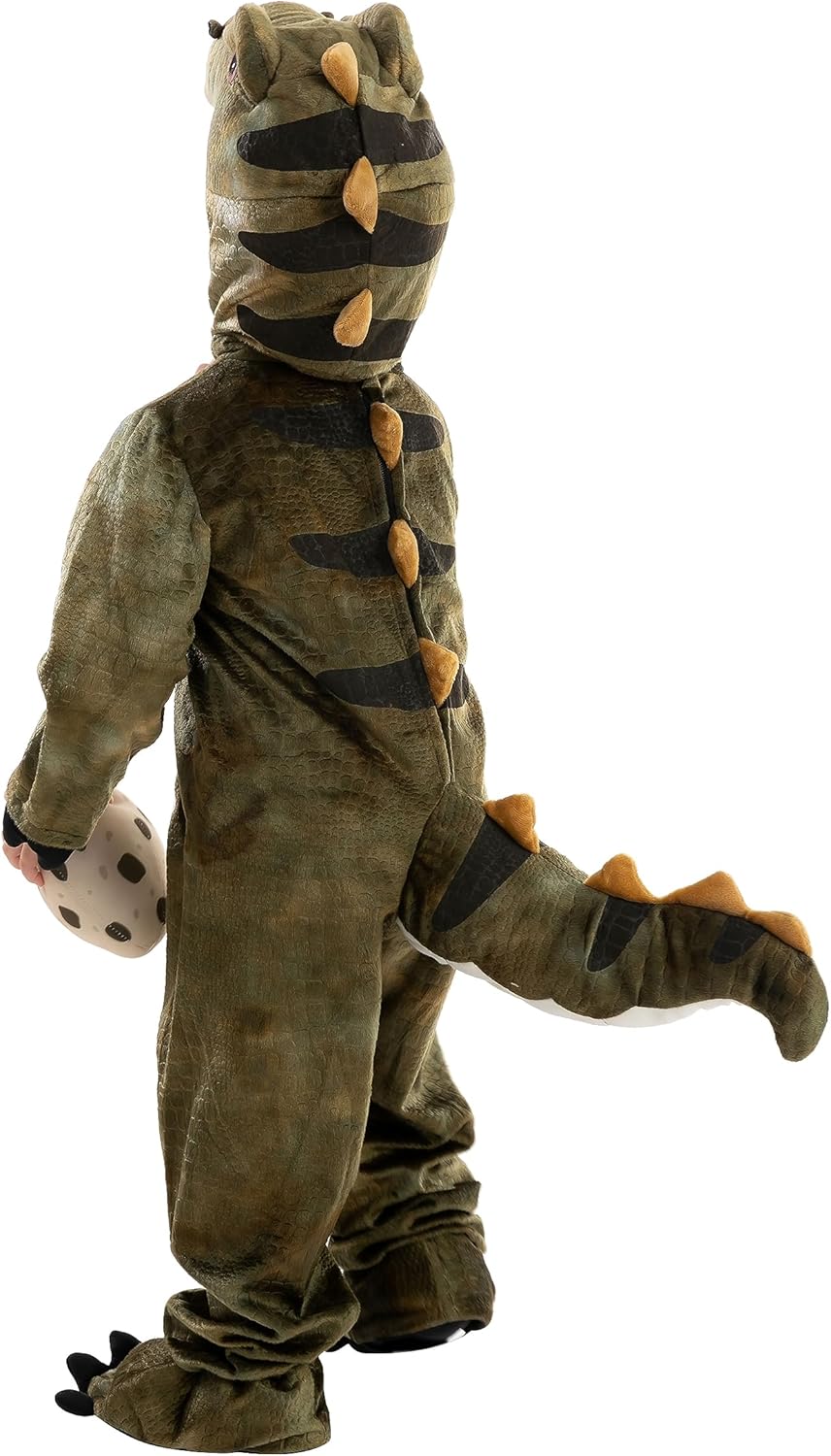 Realistic T-rex Costume Outfit Dinosaur Jumpsuit with Egg for Kids Toddler Halloween Dress-up Party - SJB-DIAMOND ELITES