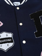 Men's Baseball Bomber Jacket with Patches