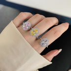 Sterling Silver Luxury Elegant Retro Elegant Zircon Ring Pi-Mart