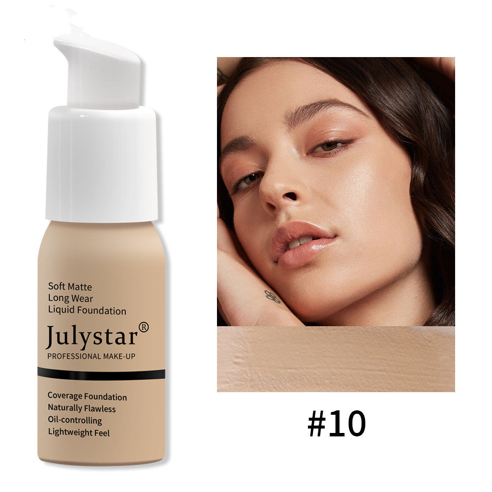 Waterproof Lasting Non Take Off Makeup Concealer Liquid Foundation Beauty Makeup Pi-Mart
