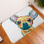 Pet dog flannel floor mat door mat printing foot mat anti-slip mat carpet Pi-Mart