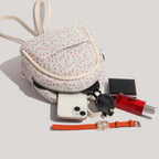 Mini retro floral small backpack, mini girl fashion backpack, small backpack purse for girls teens women - SJB-DIAMOND ELITES
