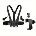 Mobile Phone Holder Chest Belt Mount Strap Support For 360 Rotaion Action Camera Shooting Stable Triangle Design Phone Bracket Lootquake LLC