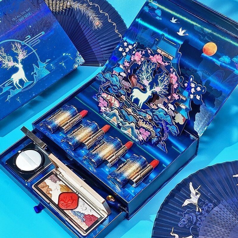 Red Eye Shadow Makeup Suit Pi-Mart