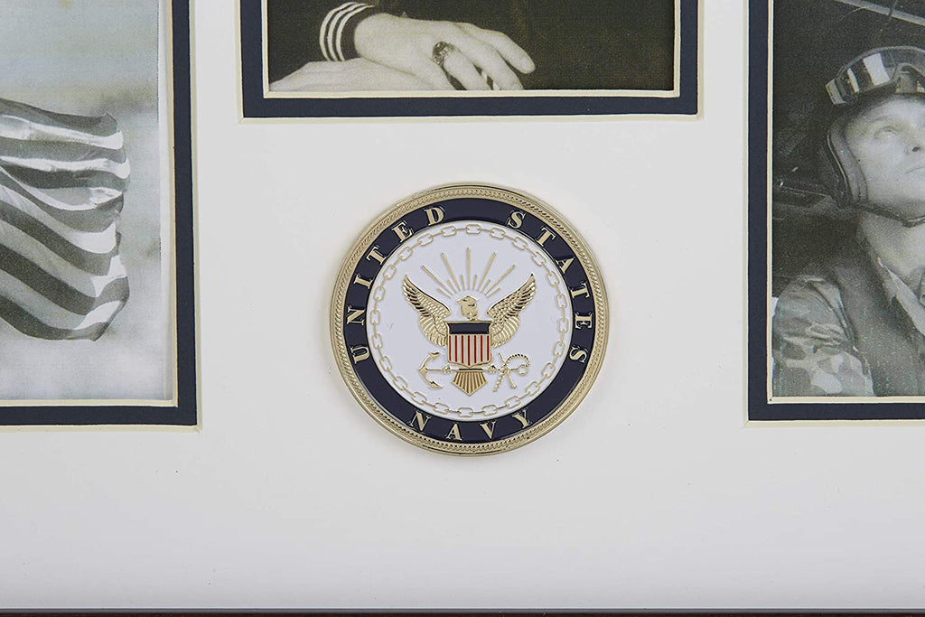 The Military Gift Store US Flag Store U.S. Navy Medallion 5 Picture Collage Frame. The Military Gift Store
