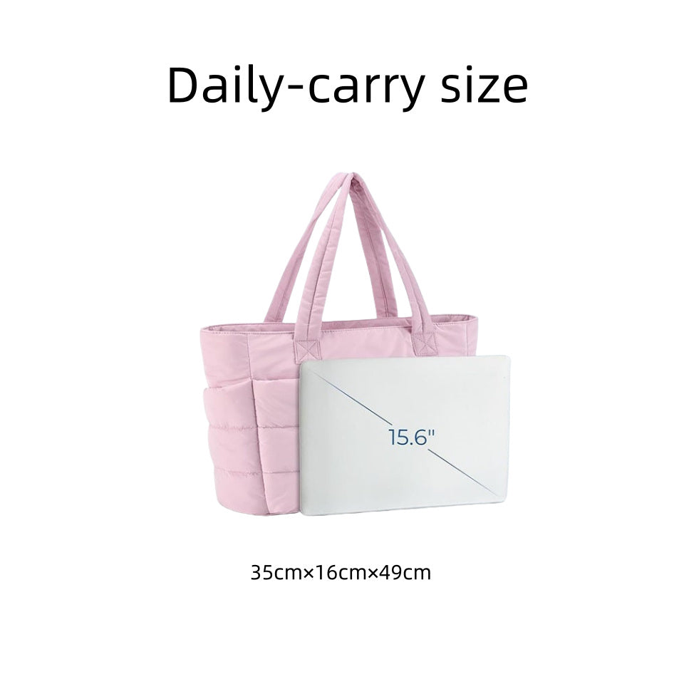 Women's Cotton Handbag Large Zipper Travel Essential Pi-Mart