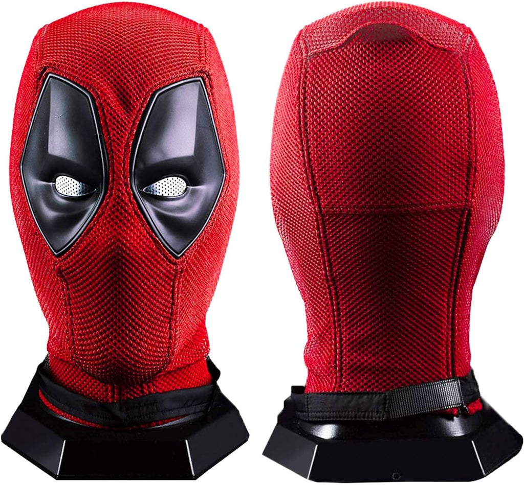 Superhero Wade Wilson Costume Halloween Red Helmet Mask Knitted Deadpool - SJB-DIAMOND ELITES