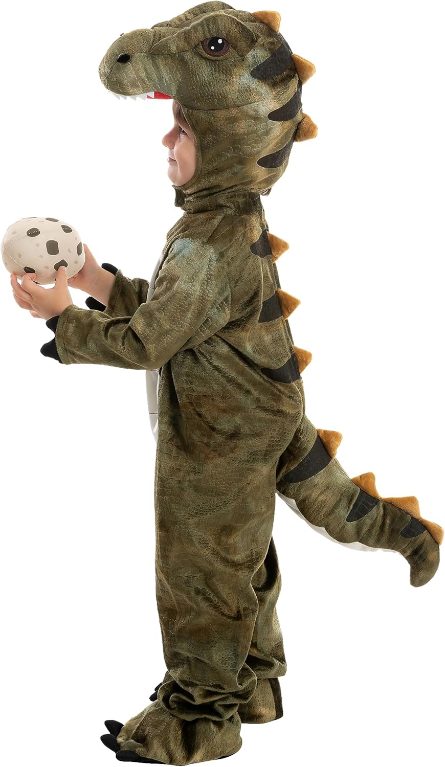 Realistic T-rex Costume Outfit Dinosaur Jumpsuit with Egg for Kids Toddler Halloween Dress-up Party - SJB-DIAMOND ELITES