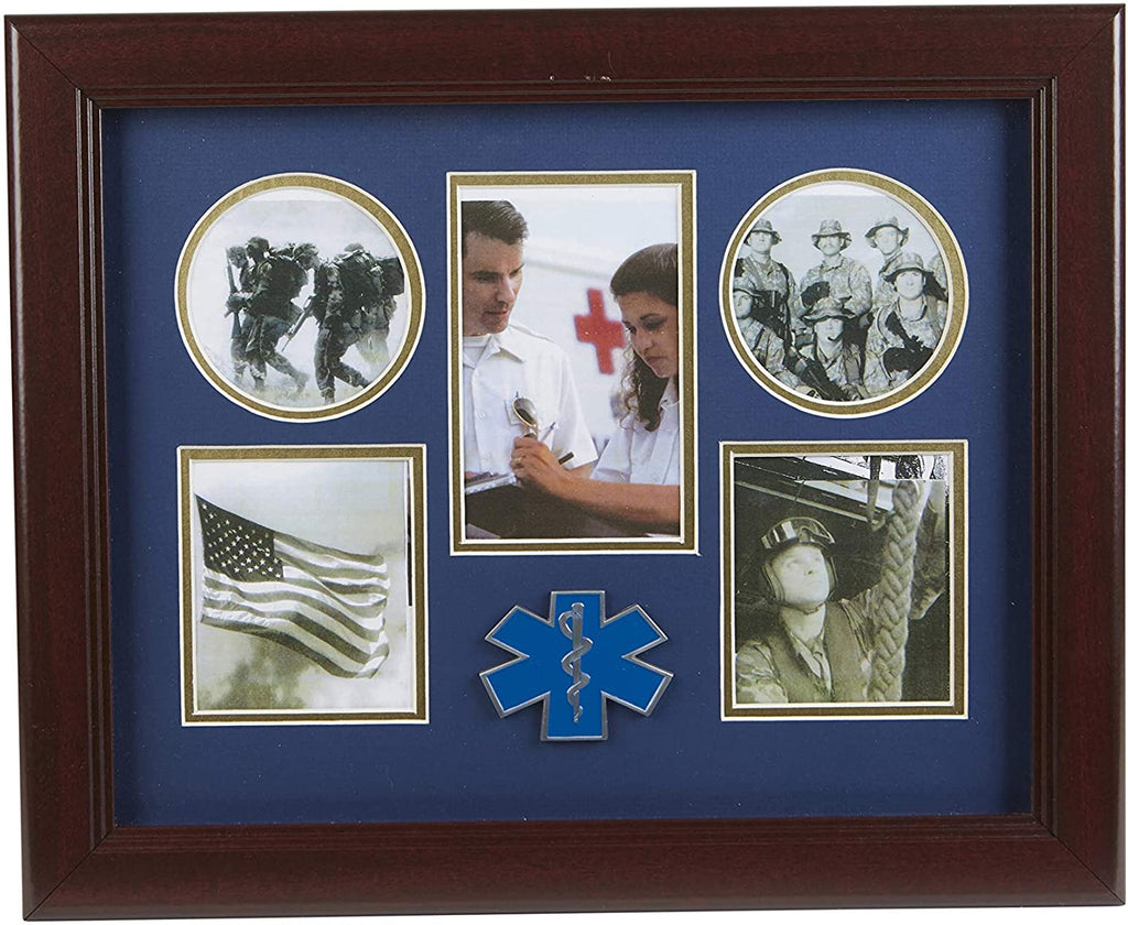 The Military Gift Store Products Frame Ems Medallion 5-Picture Collage Frame. The Military Gift Store