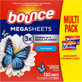 Bounce Mega Dryer Sheets, Fresh Breeze, 130 Count, Mega Fabric Softener Sheets with Static Control, Wrinkle Reduction, Extra Softness, Lasting Scent, Repels Lint EasyOptionXY LLC