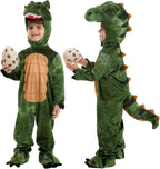Realistic T-rex Costume Outfit Dinosaur Jumpsuit with Egg for Kids Toddler Halloween Dress-up Party - SJB-DIAMOND ELITES
