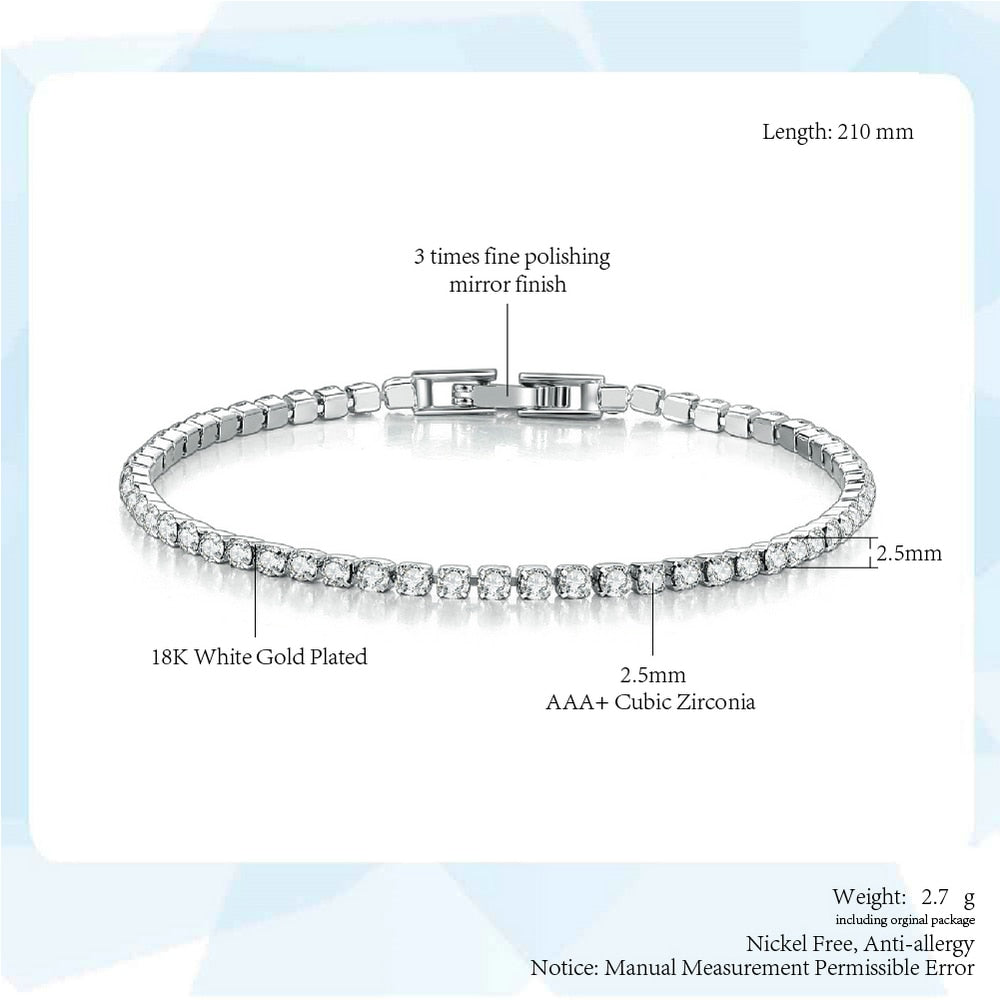 Fashion Multicolor Tennis Bracelet for Women Pi-Mart