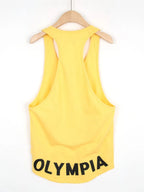 Men's Plus Size Letter Graphic Wide Strap Tank
