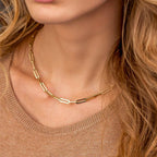 Paperclip Stainless Steel Necklace Pi-Mart