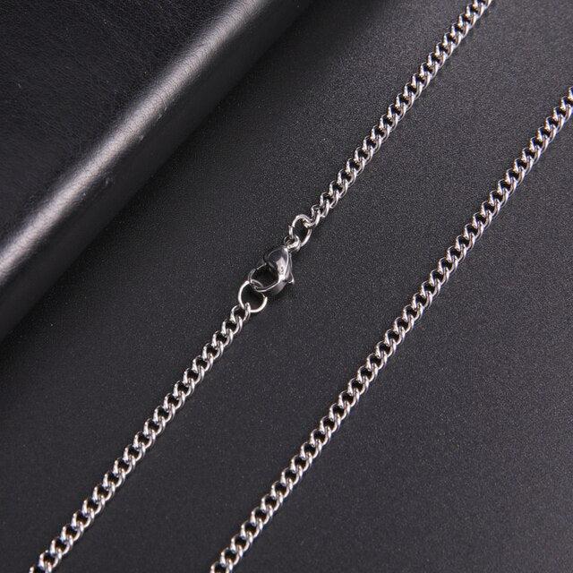 Men's Curb Cuban Chain Necklace Pi-Mart