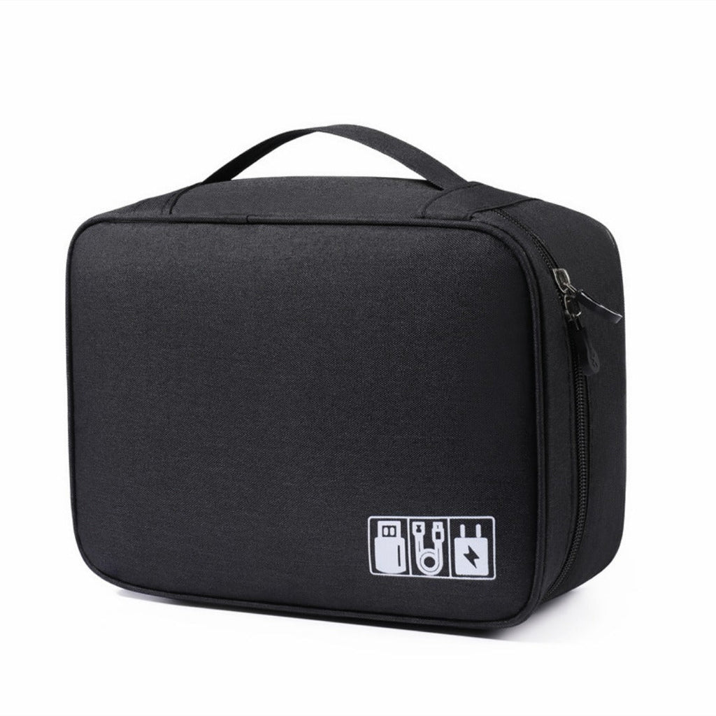 Data cable storage bag, large-capacity grid charger storage bag, mobile hard disk, earphone bag, travel portable waterproof digital bag. - SJB-DIAMOND ELITES