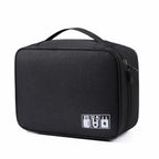 Data cable storage bag, large-capacity grid charger storage bag, mobile hard disk, earphone bag, travel portable waterproof digital bag. - SJB-DIAMOND ELITES