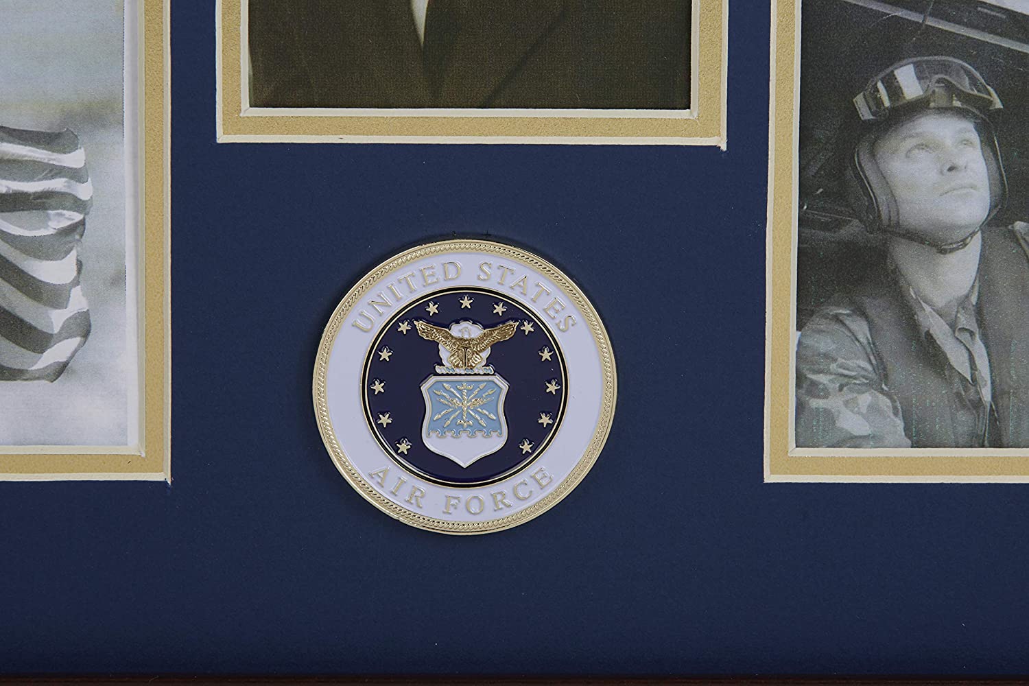 The military gift  store Frame US Air Force Medallion 5 Picture Collage Frame. The Military Gift Store