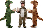Realistic T-rex Costume Outfit Dinosaur Jumpsuit with Egg for Kids Toddler Halloween Dress-up Party - SJB-DIAMOND ELITES