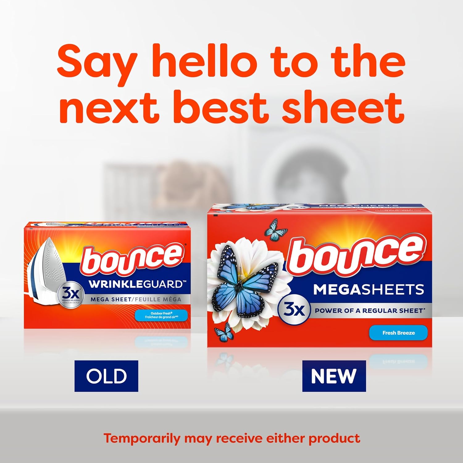Bounce Mega Dryer Sheets, Fresh Breeze, 130 Count, Mega Fabric Softener Sheets with Static Control, Wrinkle Reduction, Extra Softness, Lasting Scent, Repels Lint EasyOptionXY LLC