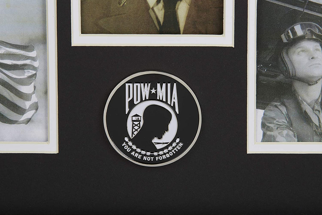 The Military Gift Store US Flag Store POW/MIA Medallion 5 Picture Collage Frame. The Military Gift Store