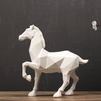 Nordic Minimalist Modern Origami  Horse Ornaments Lootquake LLC