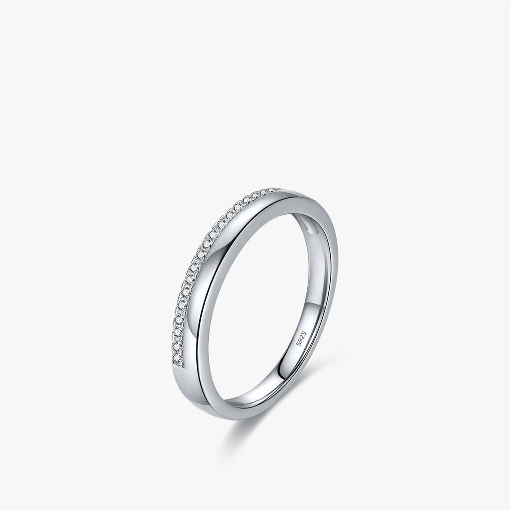 Silver Simple And Stylish Personality All-Match Ring Pi-Mart