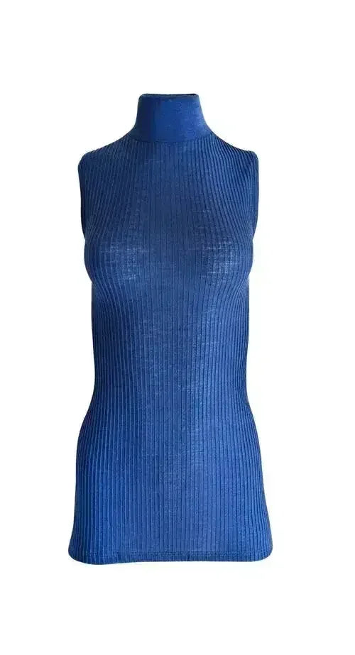 EGI Exclusive Collections Merino Wool Blend Mock Neck Sleeveless Top. - SJB-DIAMOND ELITES
