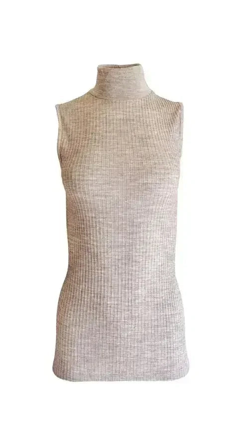EGI Exclusive Collections Merino Wool Blend Mock Neck Sleeveless Top. - SJB-DIAMOND ELITES