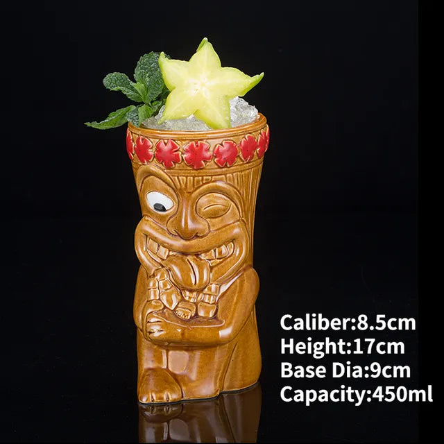 Hawaii Ceramic Tiki Mugs Pi-Mart