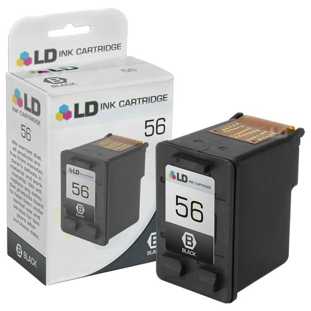 Remanufactured Hewlett Packard HP C6656AN (HP 56) and C6657AN (HP 57) Set of 2 Ink Cartridges: Includes 1 Black and 1 Color Cartridge