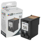 Remanufactured Hewlett Packard HP C6656AN (HP 56) and C6657AN (HP 57) Set of 2 Ink Cartridges: Includes 1 Black and 1 Color Cartridge