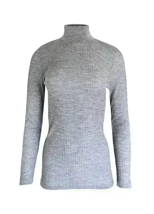 EGI Exclusive Collections Merino Wool Blend Mock Neck Top with Long - SJB-DIAMOND ELITES