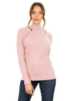 EGI Exclusive Collections Merino Wool Blend Mock Neck Top with Long - SJB-DIAMOND ELITES