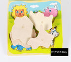 New Hand Grab Board Wooden Puzzle Toys for Children Cartoon Animal Fruit  Kids Baby Early Educational Learning Toy - SJB-DIAMOND ELITES