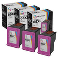 LD Remanufactured Replacement for HP 65XL / N9K03AN High Yield Color Ink Cartridge 3-Pack for DeskJet 2622, 2624, 2632, 2634, 2635, 2652, 2655, 3722, 3730, 3732 & ENVY 5010, 5020, 5032, 5052, 5055 EasyOptionXY LLC